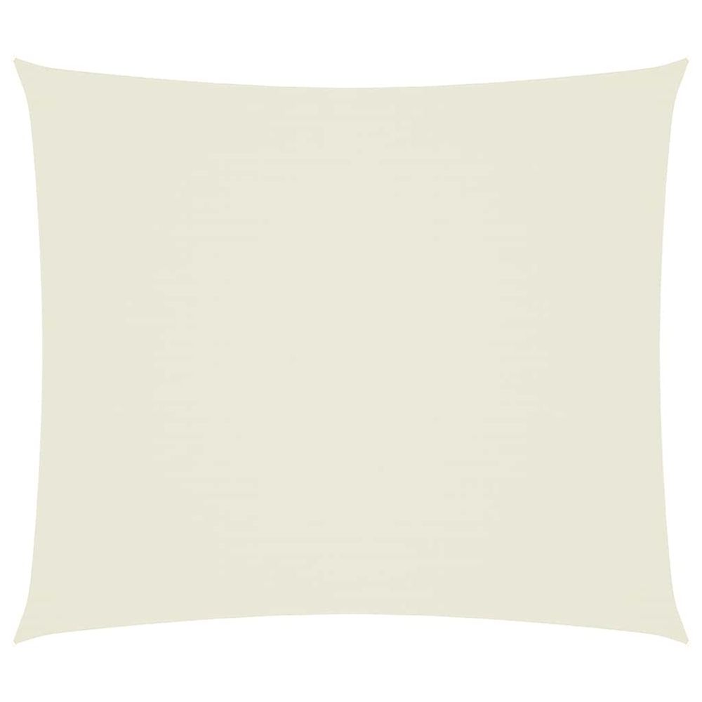 Voile de parasol tissu oxford rectangulaire 2,5x3 m crème
