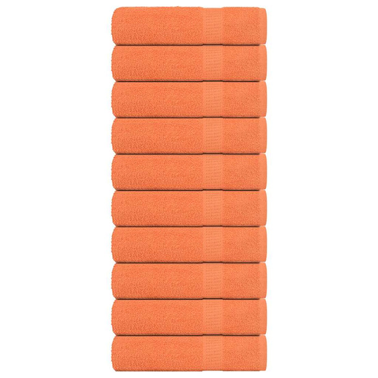 Serviettes de douche 10pcs frogn orange 70x140 cm 100% coton