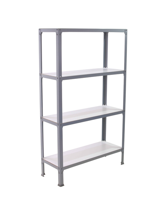 Etagère légère sans vis simonhome click wood mini 4/300 gris/blanc gris/blanc 1600x800x300 - simonrack