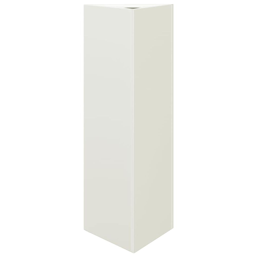 Jardinière blanc triangulaire 30x26x75 cm acier