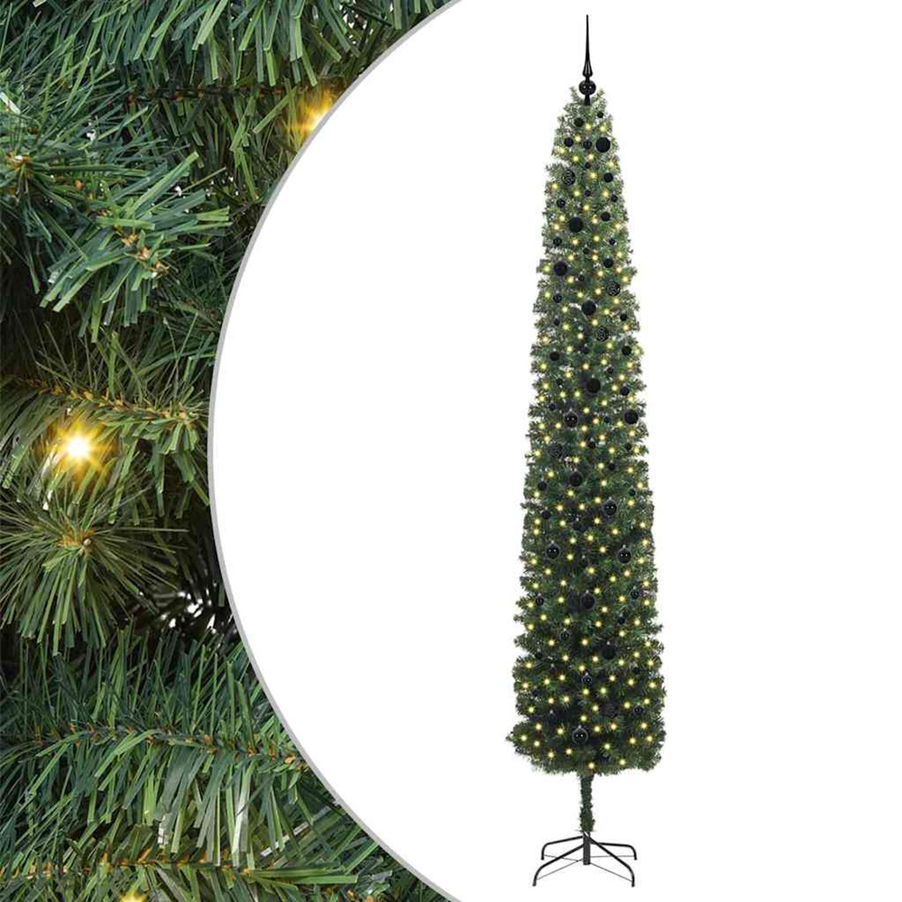 Sapin de noël artificiel vert 300 cm pvc et acier et plastique