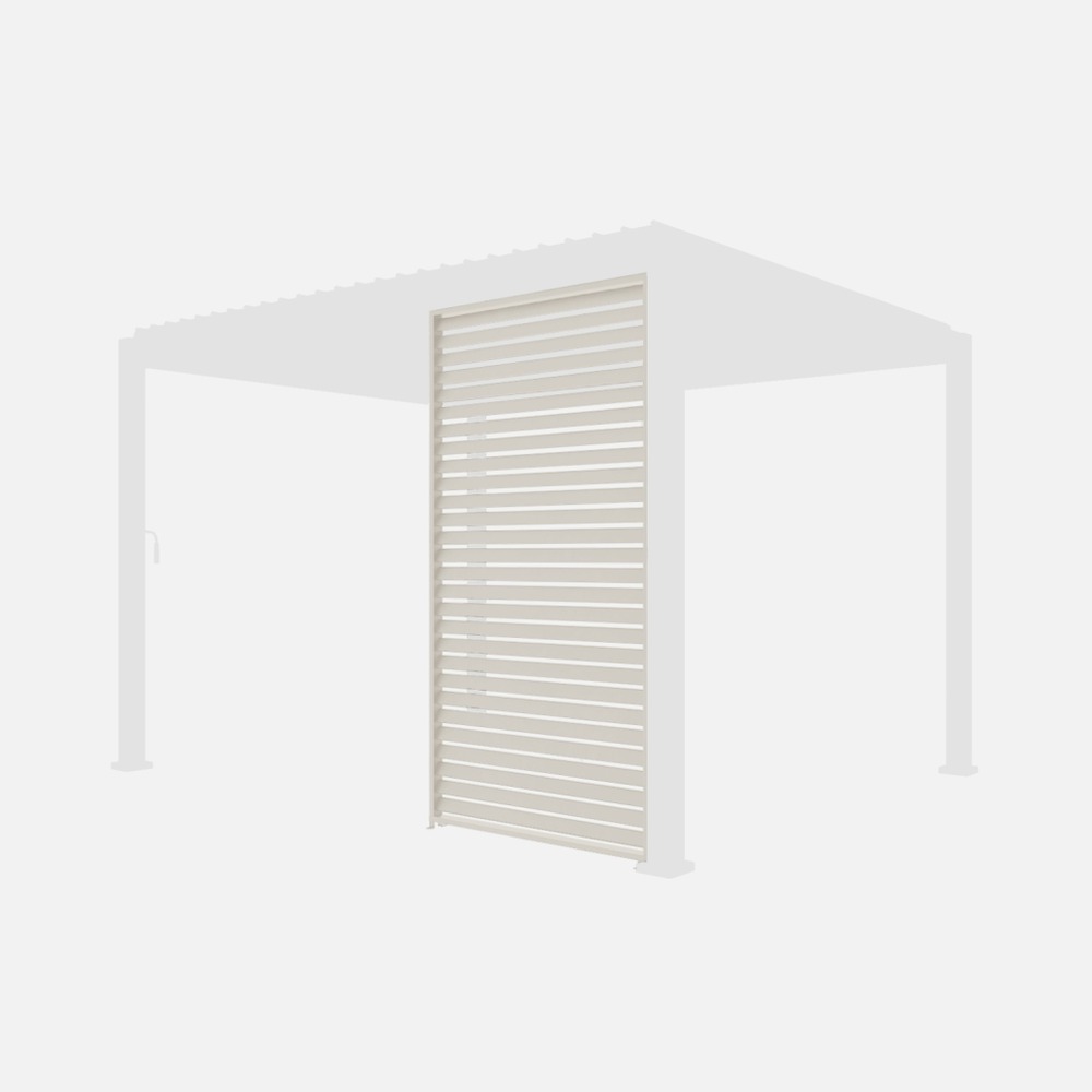 Persienne pour pergola bioclimatique triomphe, aluminium