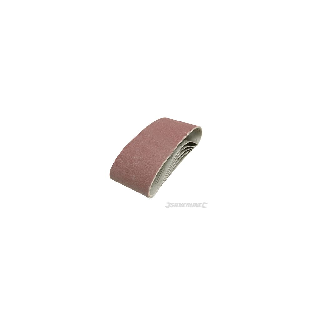 Silverline - bandes abrasives 100 x 610 mm, 5 pcs - grain 40