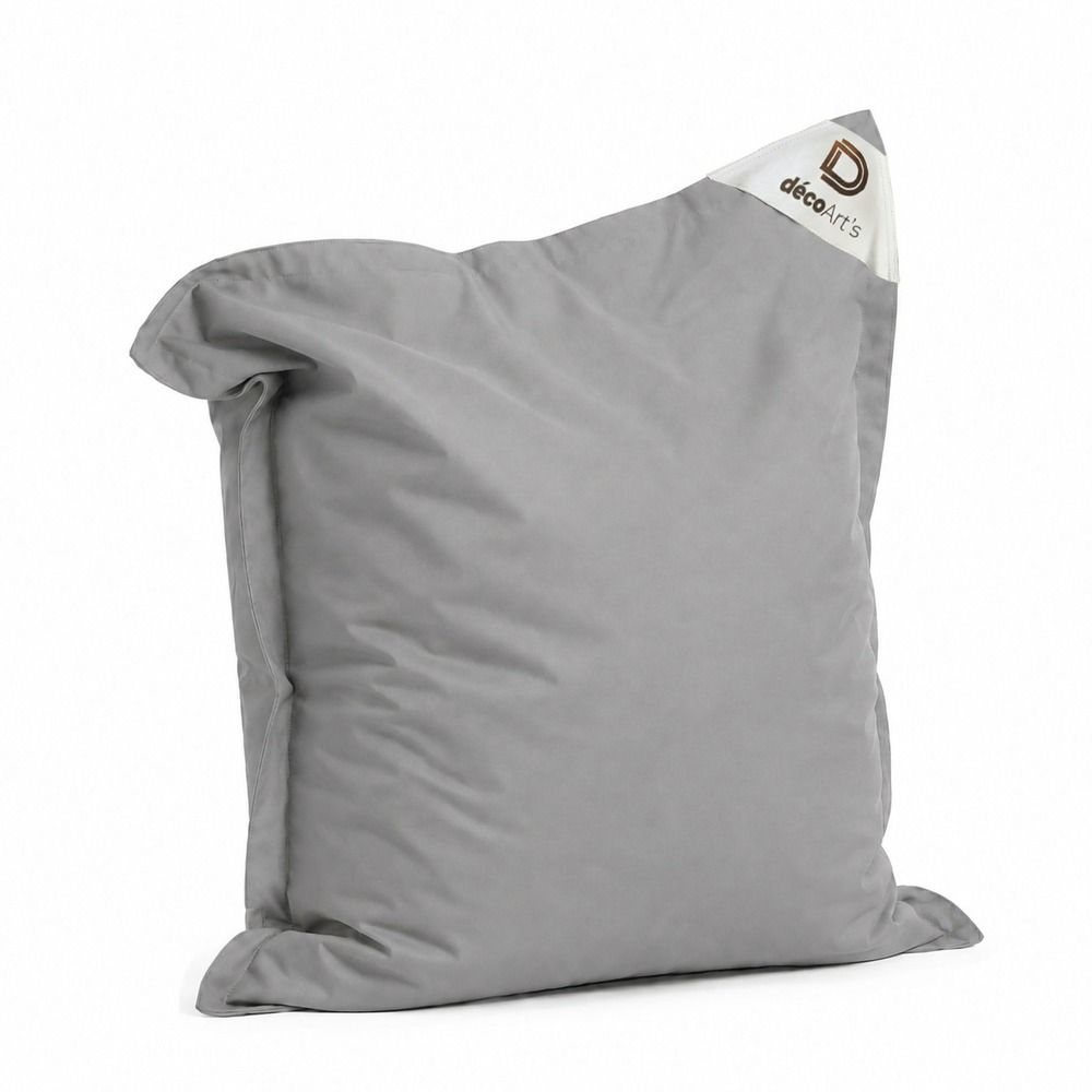 Housse pour pouf géant xl 120x80cm - gris galet