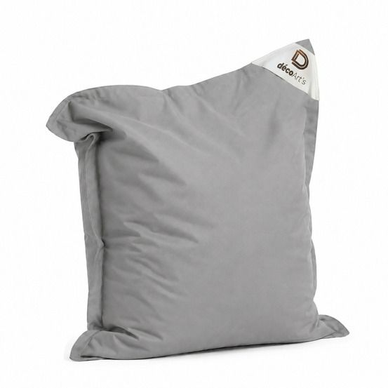 Housse pour pouf géant xl 120x80cm - gris galet