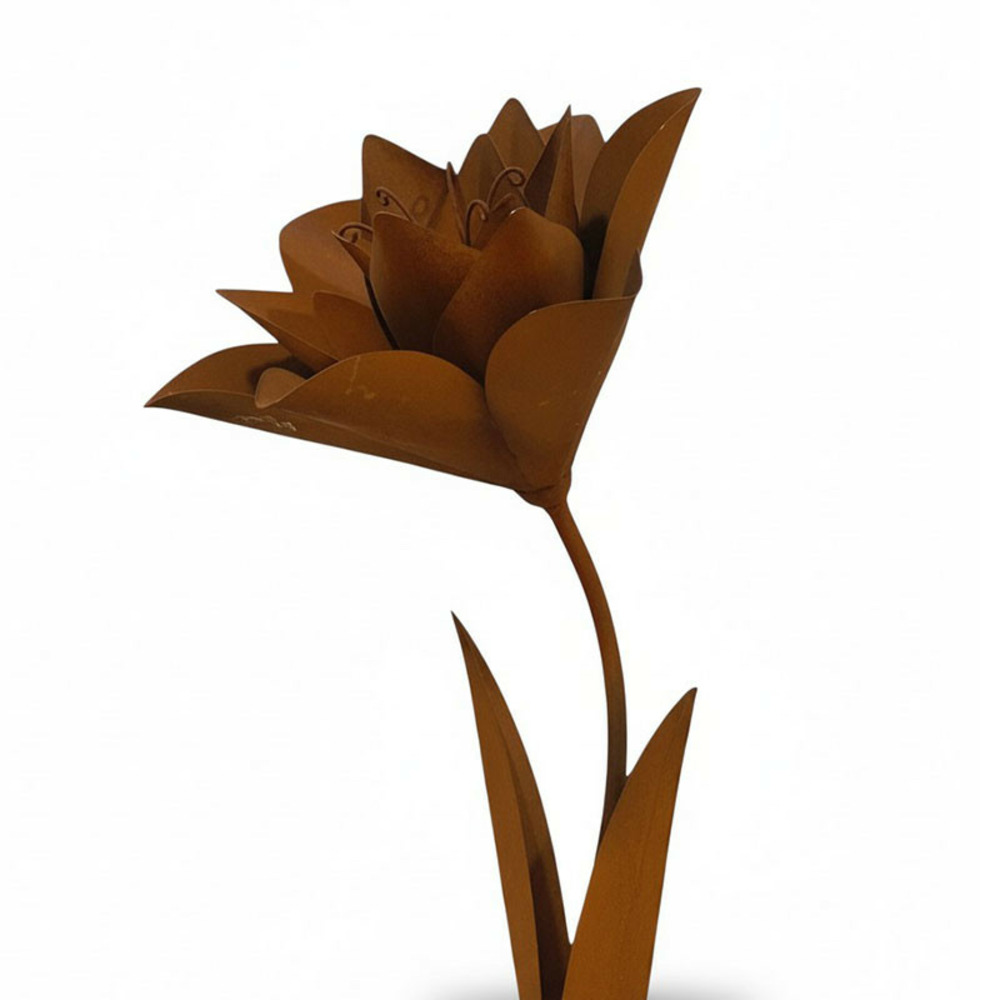 Tuteur de jardin fleur fantaisie 32x32x140cm