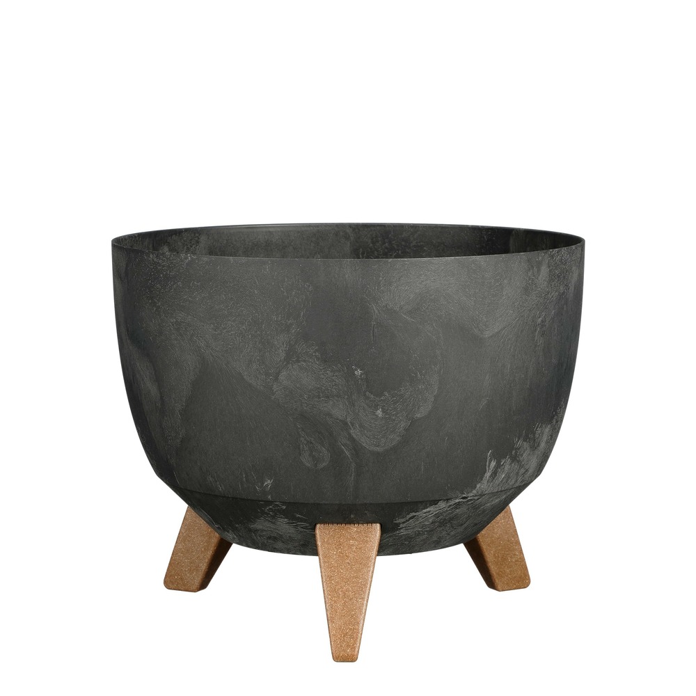 Mica decorations doppio support plante - 18,5 x ø29 cm - jardiniere exterieur grande taille - jardiniere sur pieds - plastique