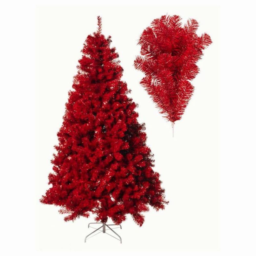 Sapin de noël artificiel rouge 2m40 1780 branches