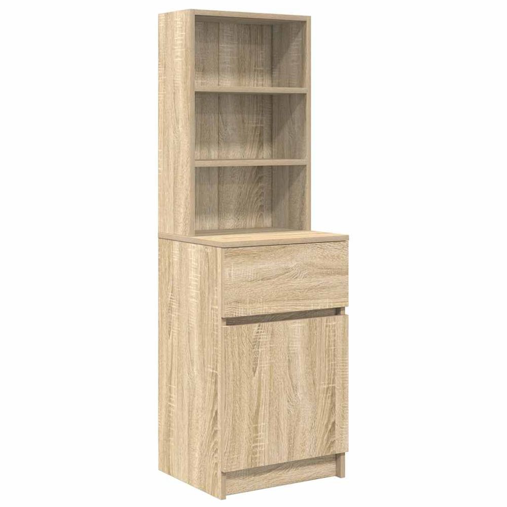 Table de chevet chêne sonoma 39x35x125 cm bois d’ingénierie