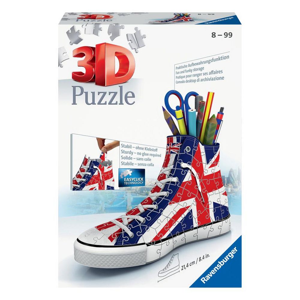 Puzzle 3d sneaker - union jack chaussure