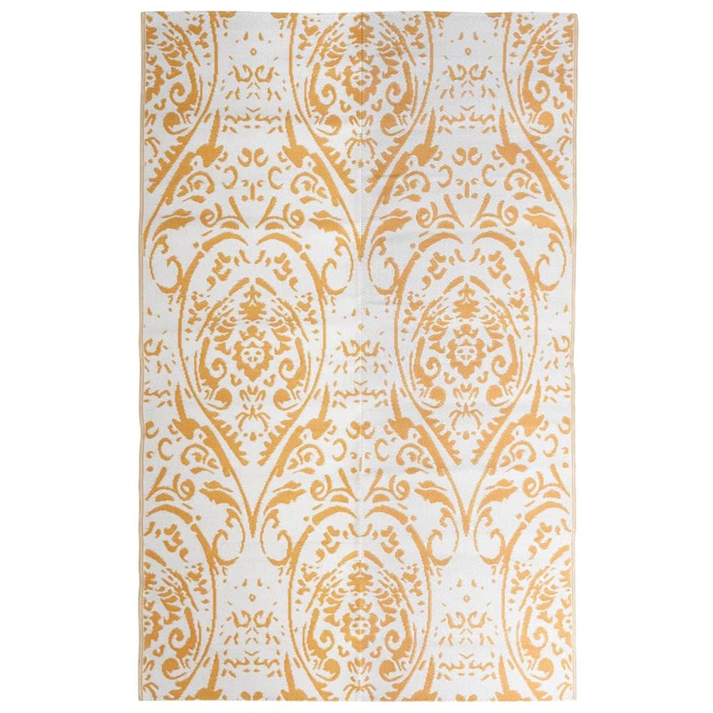Tapis d'extérieur arakil orange et blanc 190x290 cm pp