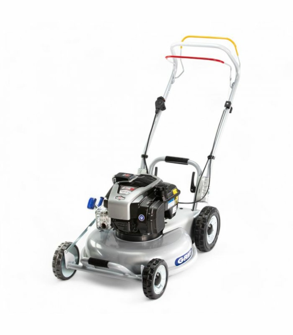 Tondeuse thermique 53 cm 163cm³, mulching réinventé, traction et démarrage électrique - grin hm53a-instart