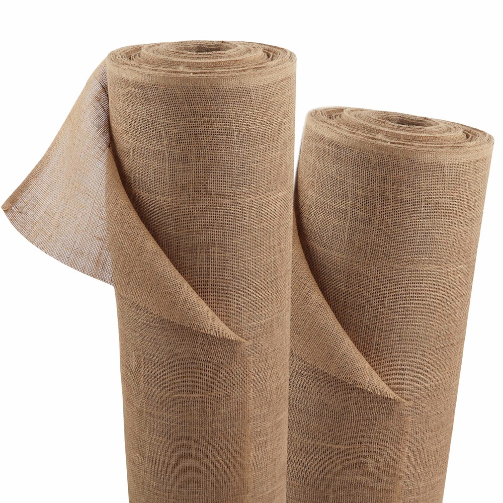 90m x 1m tissu de jute 215g/m² tapis de jute jute de jardin tissu de jute toile de jute ruban de jute