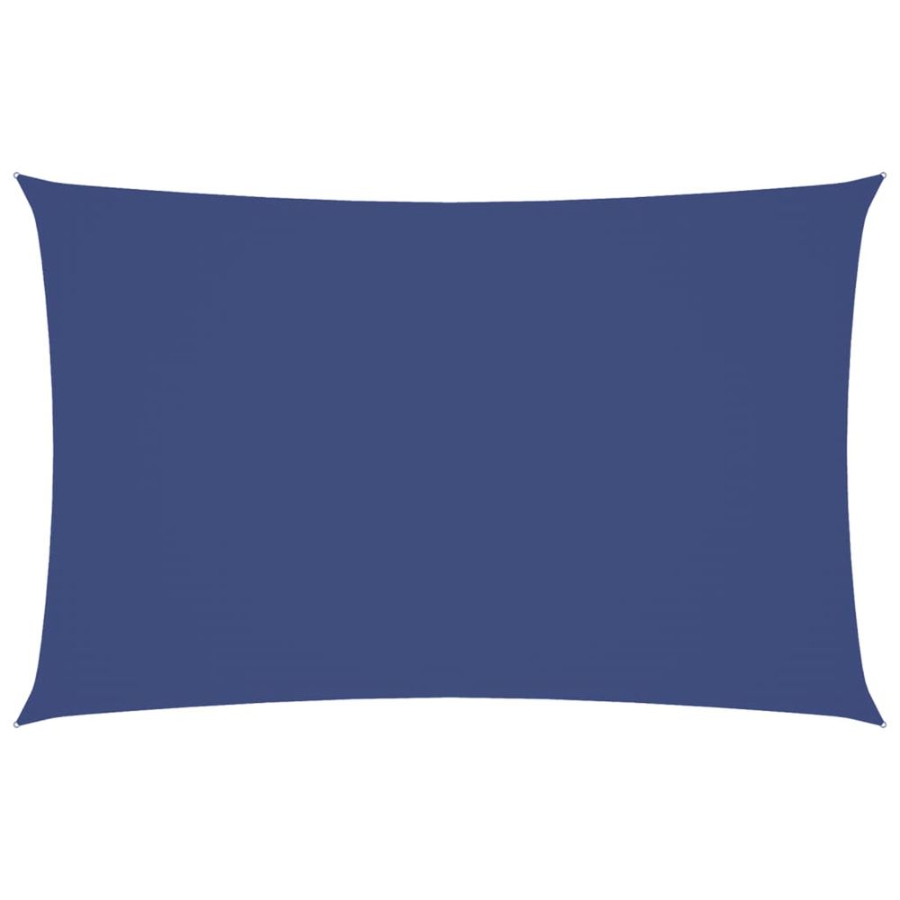 Voile de parasol tissu oxford rectangulaire 4x7 m bleu