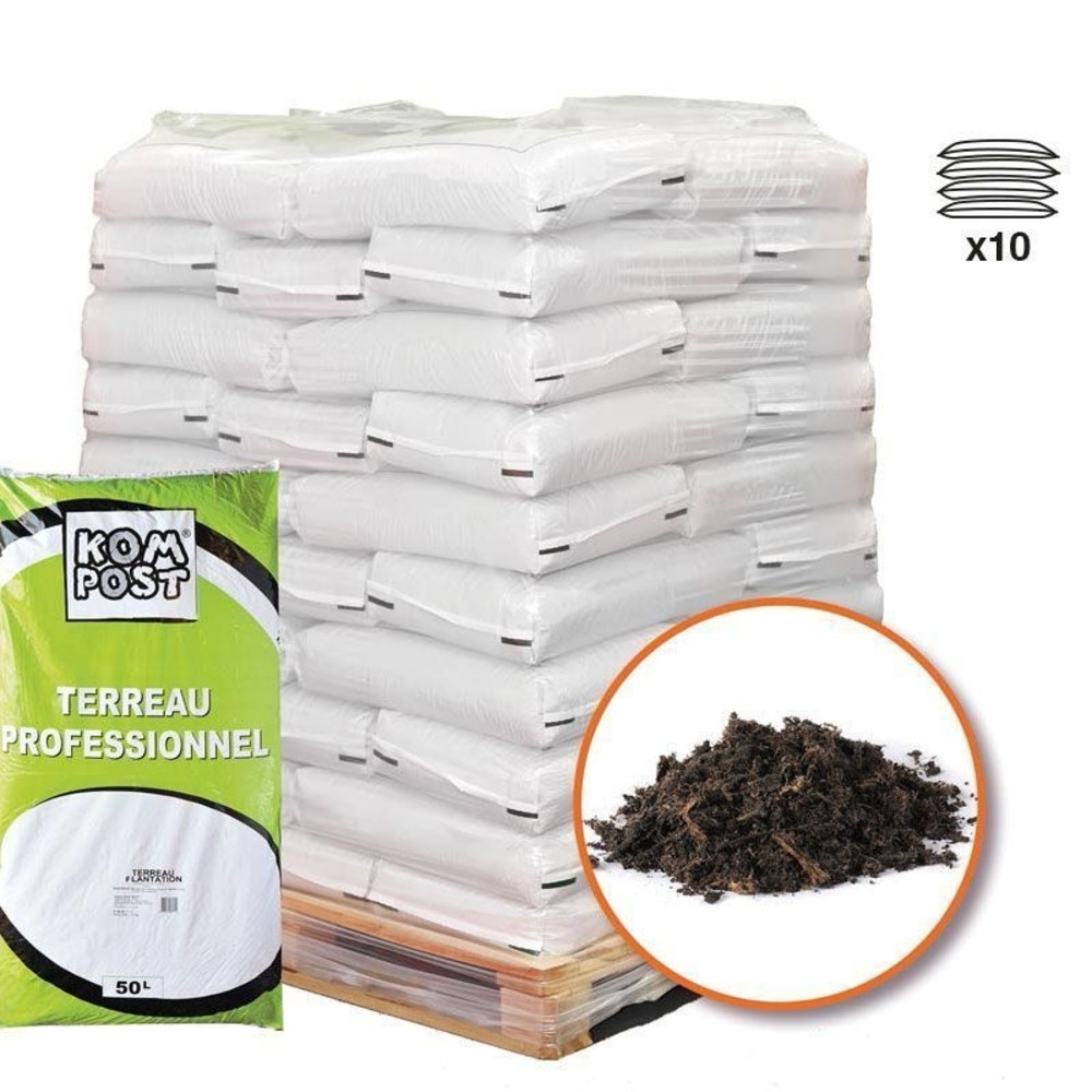 Terreau plantation special enracinement 10 sacs de 50 litres