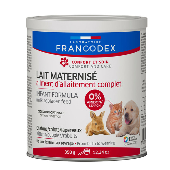Lait maternisé complet 350 g pour chiot, chaton, lapereau