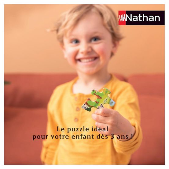 Nathan puzzle cadre 15 p - simba et nala / disney le roi lion