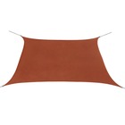 Voile toile d'ombrage parasol en tissu oxford carré 3,6 x 3,6 m ocre marron