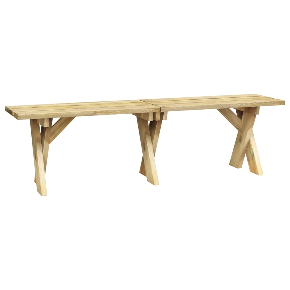 Banc de jardin meuble de patio d'extérieur terrasse 160 x 36 x 44 cm bois de pin imprégné