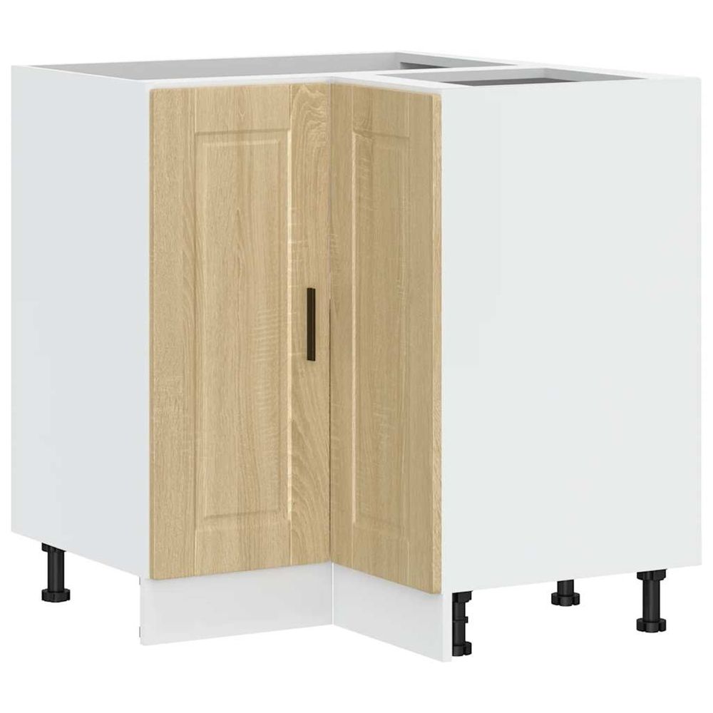 Armoire d'angle de cuisine porto chêne sonoma bois d'ingénierie