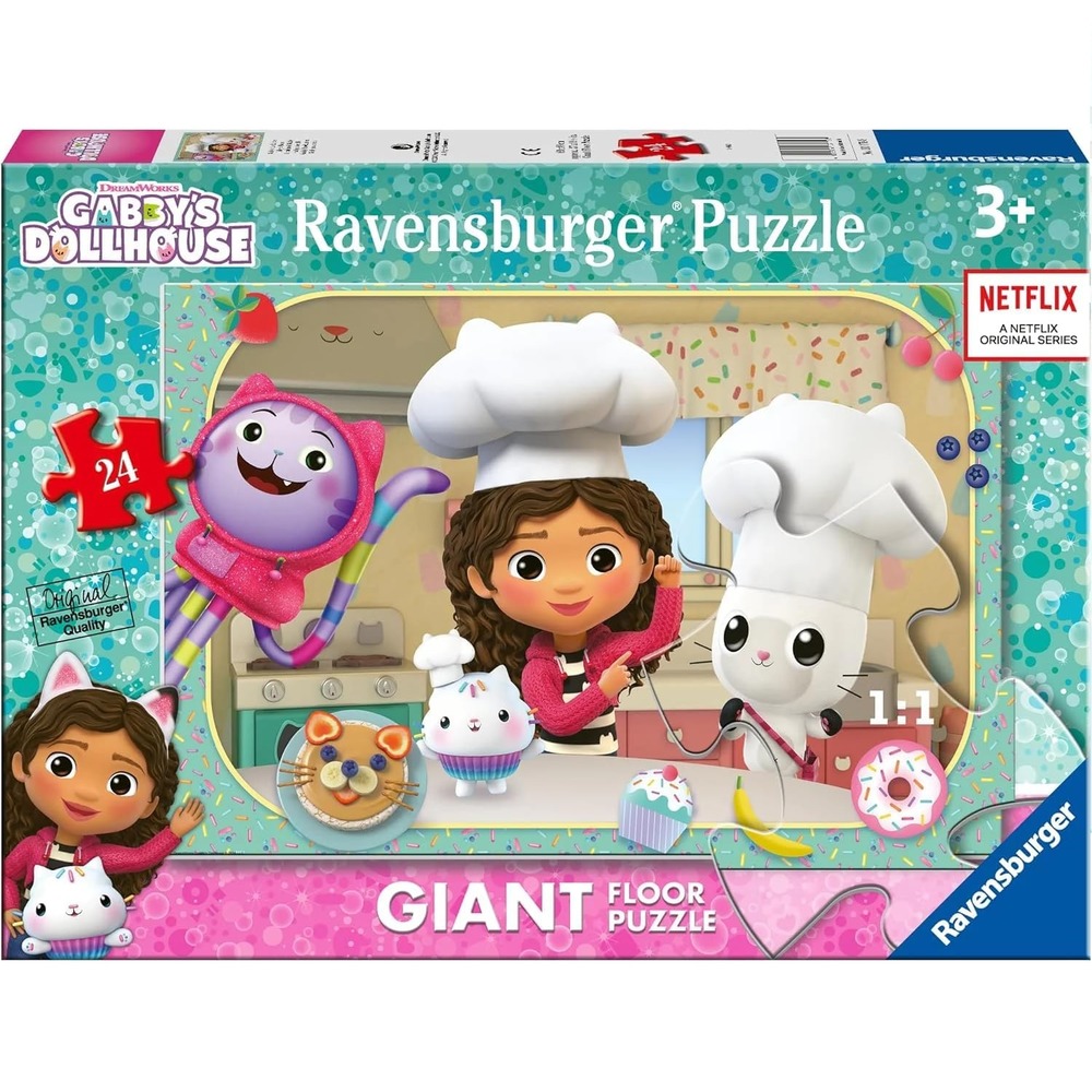Puzzle géant la cuisine de gabby 24 pcs