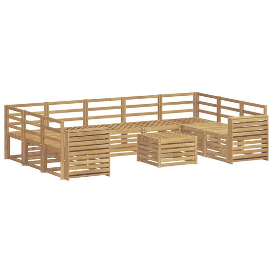 Ensemble de canapés d'extérieur 10 pc blanc