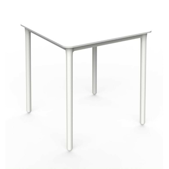 Table carrée intérieure extérieure marsella 70x70 blanc - resol