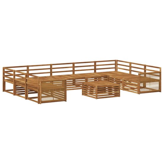 Ensemble de canapés d'extérieur 10 pc naturel