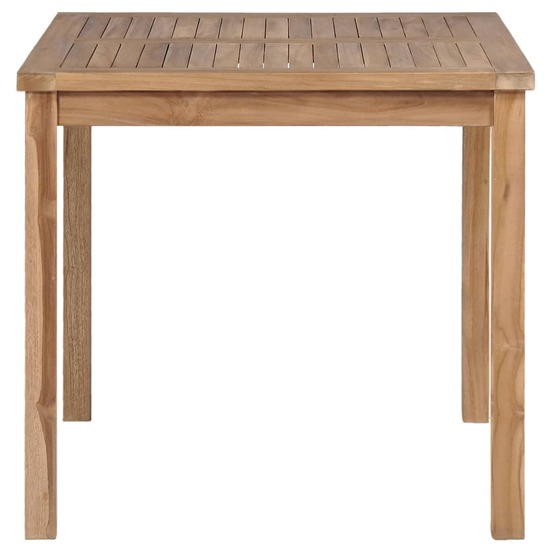 Table de jardin 80x80x77 cm bois de teck solide