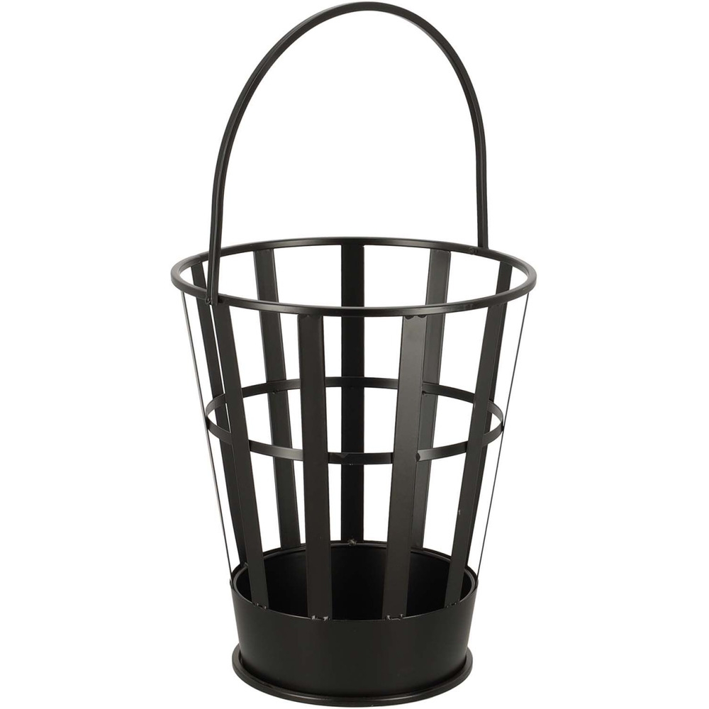 Brasero en fer seau avec anse