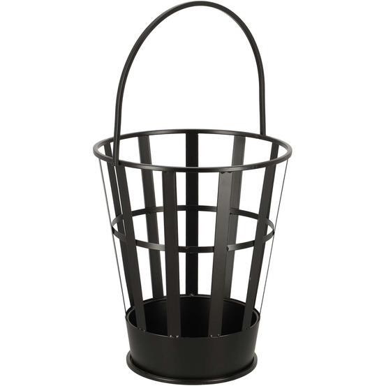 Brasero en fer seau avec anse