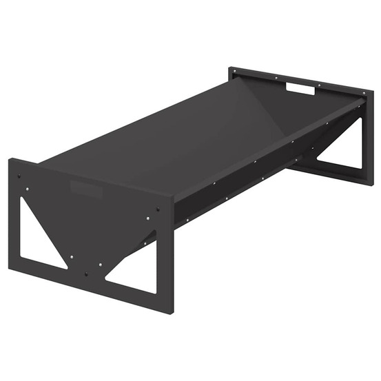 Trough d'alimentation pour le bétail noir 108 x 50 x 28 cm