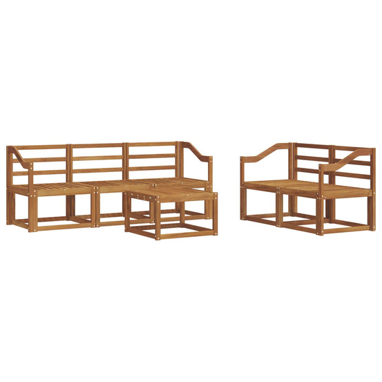 Ensemble de canapés d'extérieur 6 pcs naturel