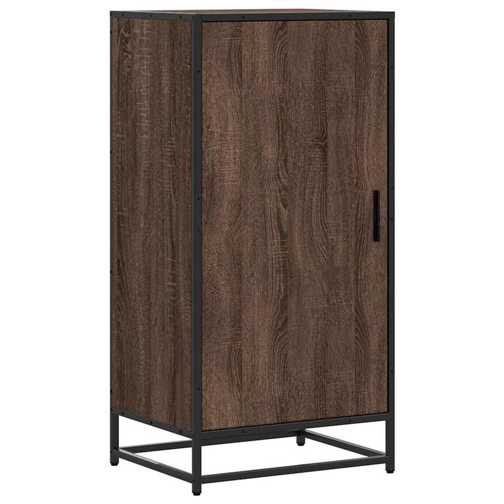 Étagère à chaussures chêne marron 48x38x97,5 cm bois ingénierie