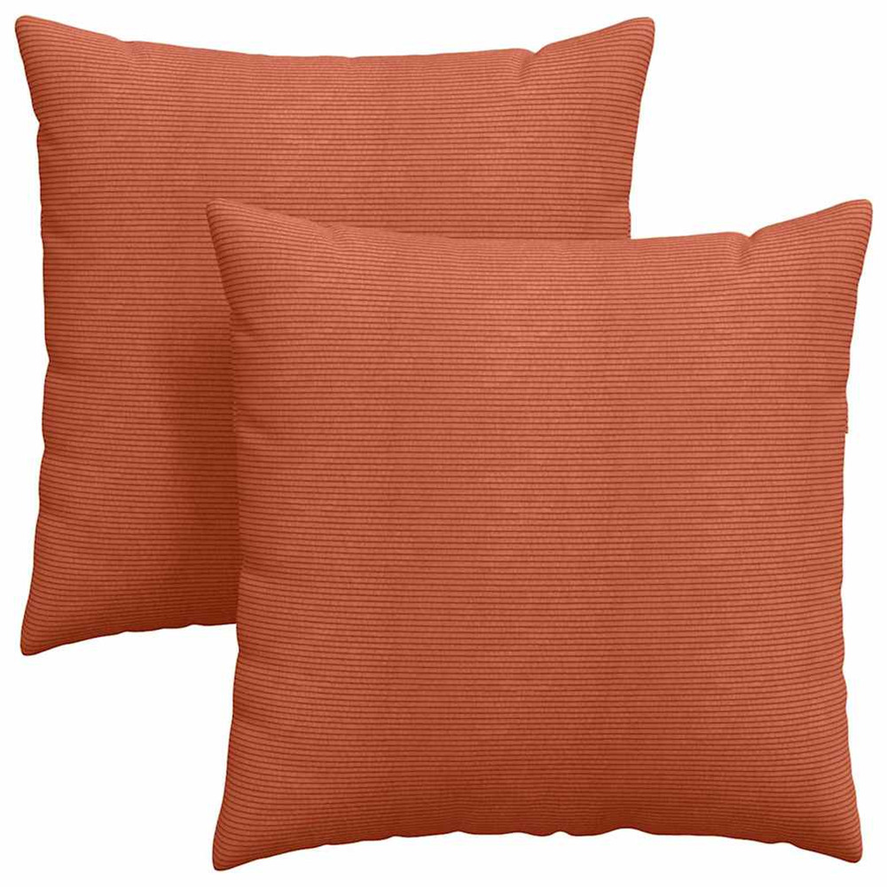 Coussins de canapé 2 pcs rouge orange 80 x 80 cm