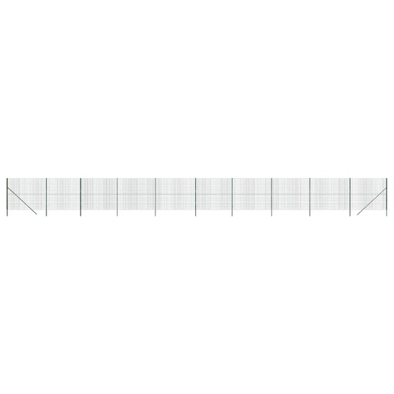 Clôture en treillis métallique vert 2x25 m acier galvanisé