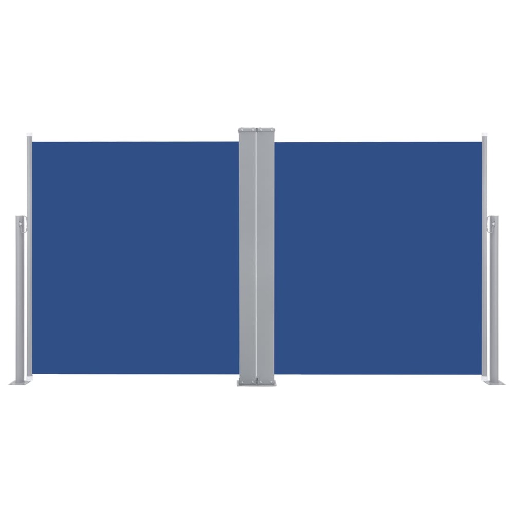 Auvent paravent store brise-vue latéral rétractable de patio jardin terrasse balcon protection visuelle écran 140 x 600 cm bl