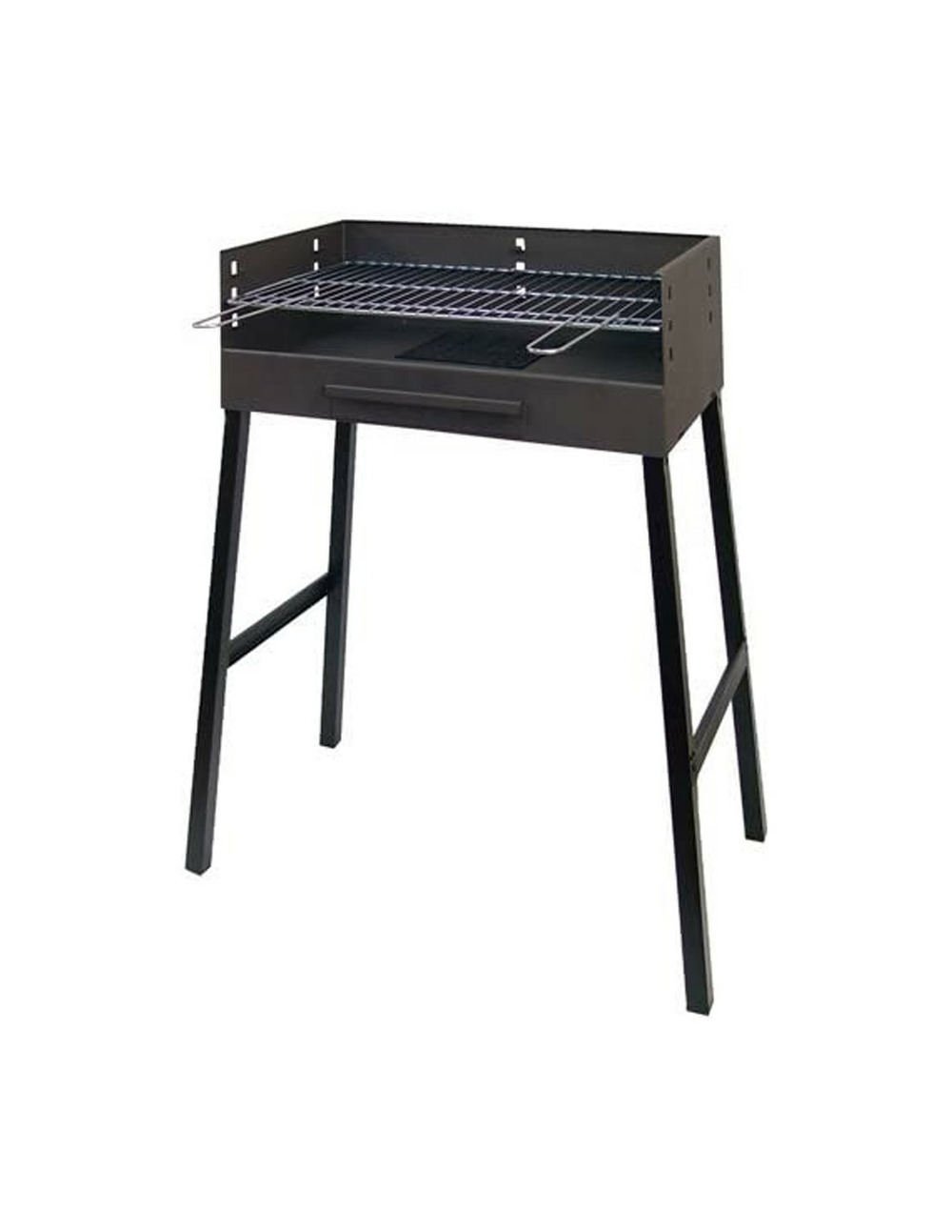 Gril barbecue en acier zing blanc 69x40x92cm imex el zorro. - imex el zorro