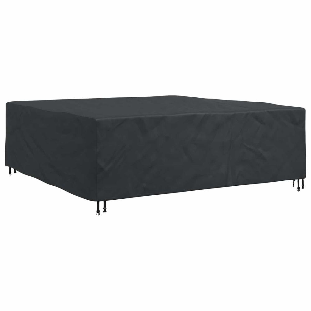 Housse pour meubles uni noir 220 x 220 x 70 cm 210d