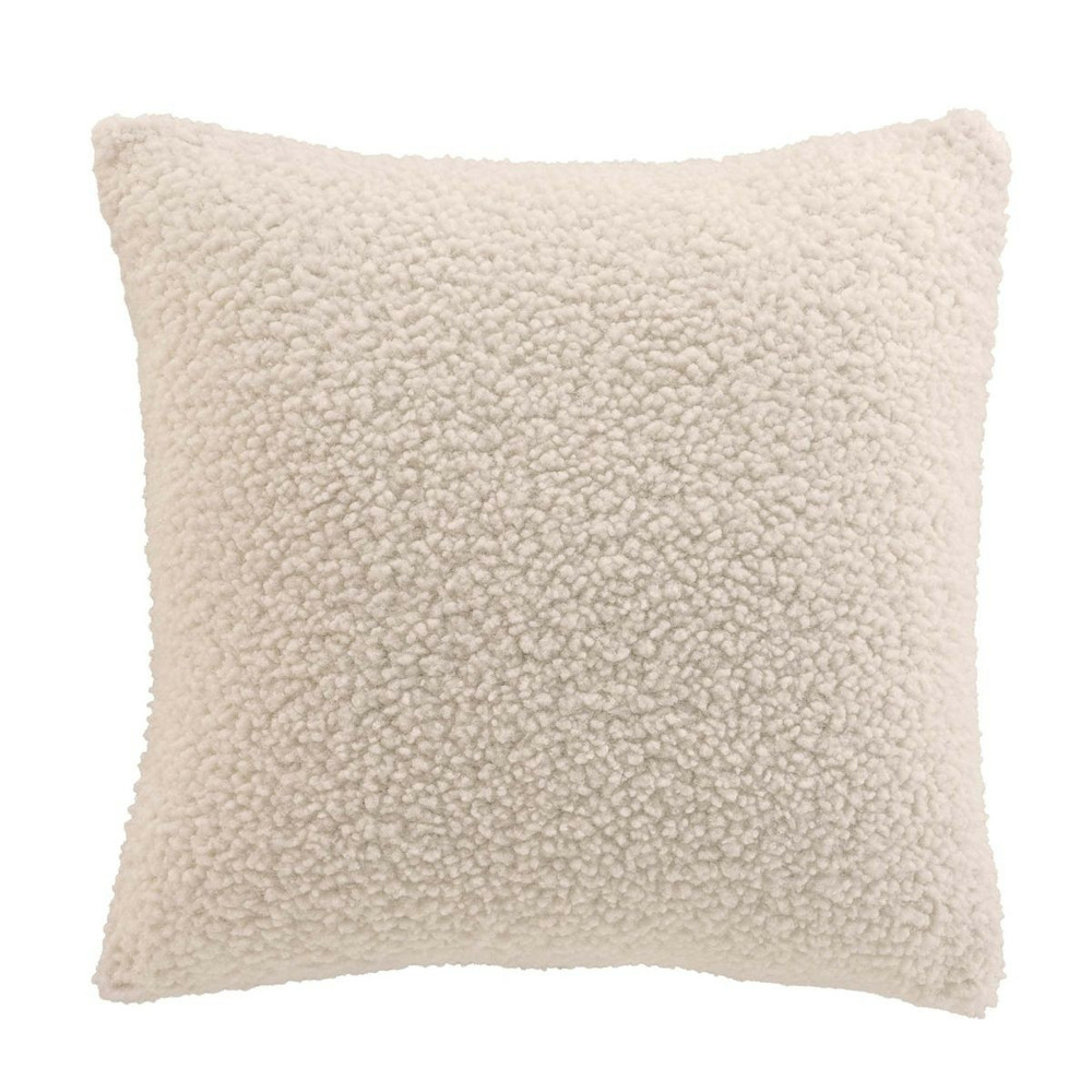Housse de coussin en tissu bouclette 