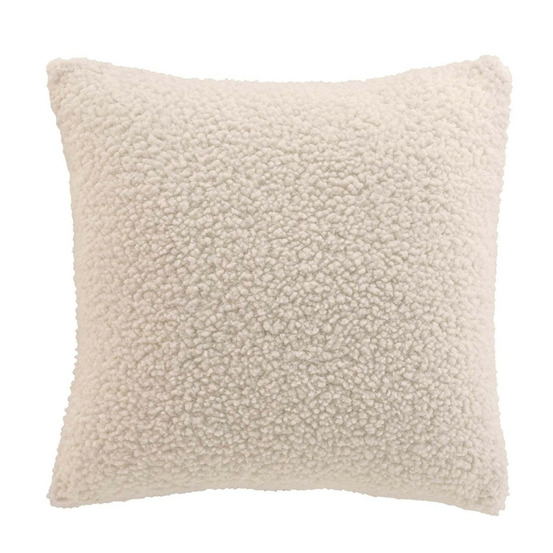 Housse de coussin en tissu bouclette