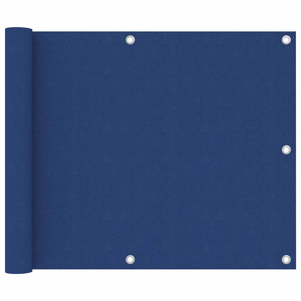 Écran de balcon bleu 75x600 cm tissu oxford