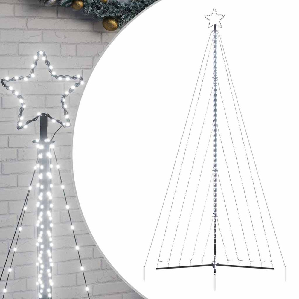 Sapin de noël à led 570 led blanc froid 399 cm