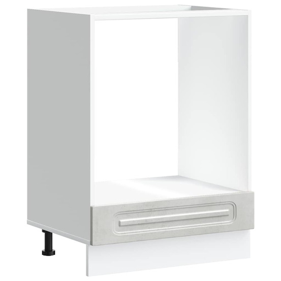 Armoire à four kalmar gris béton bois d'ingénierie