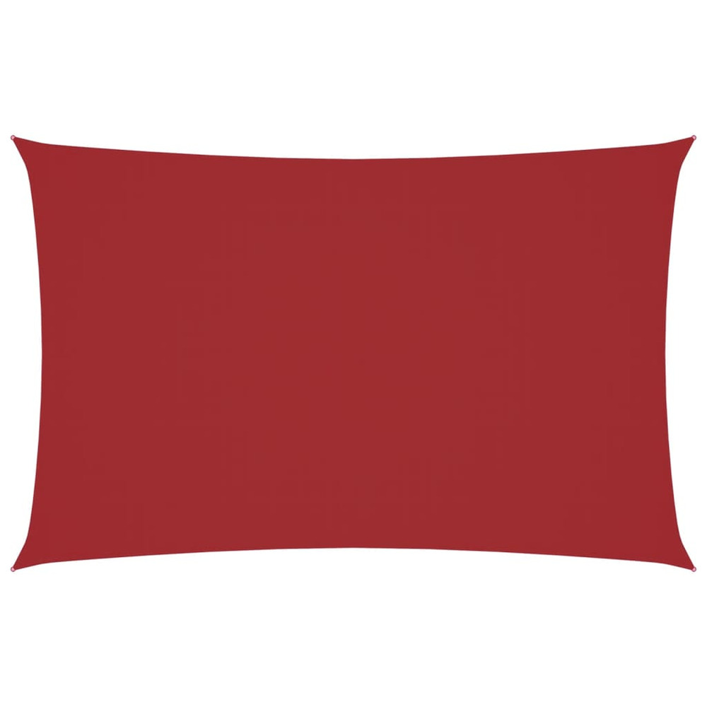 Voile de parasol tissu oxford rectangulaire 2x5 m rouge