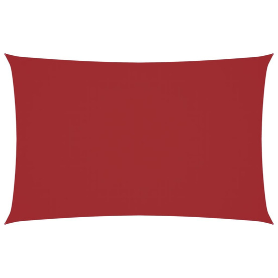 Voile de parasol tissu oxford rectangulaire 2x5 m rouge