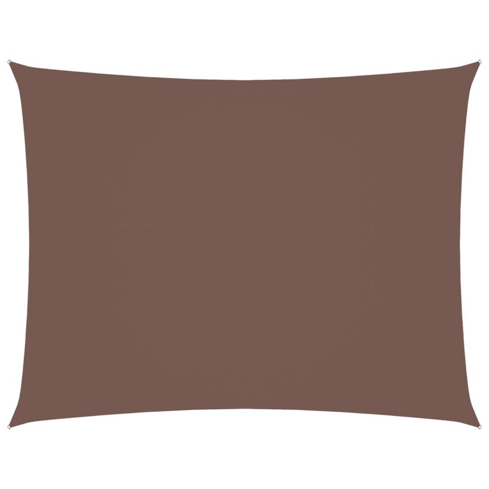 Voile de parasol tissu oxford rectangulaire 3x4,5 m marron