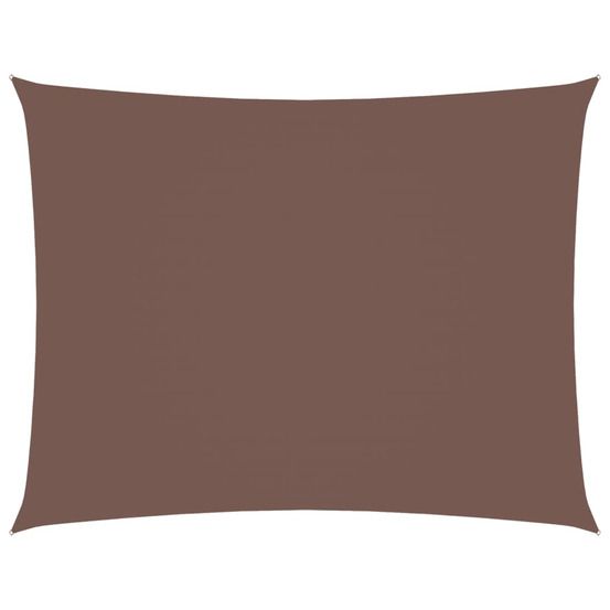 Voile de parasol tissu oxford rectangulaire 3x4,5 m marron