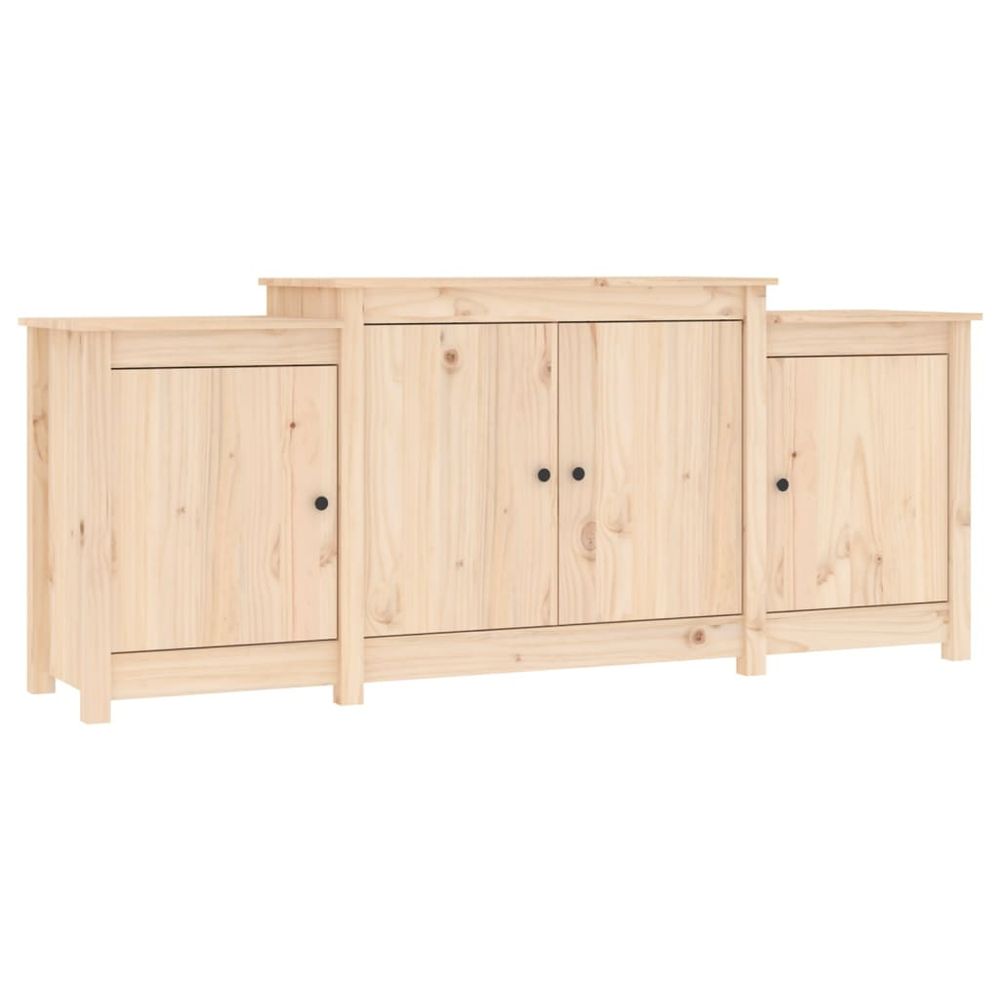 Buffet bahut commode armoire meuble de rangement organisateur cuisine salle de séjour salon 164 x 37 x 68 cm bois massif de p