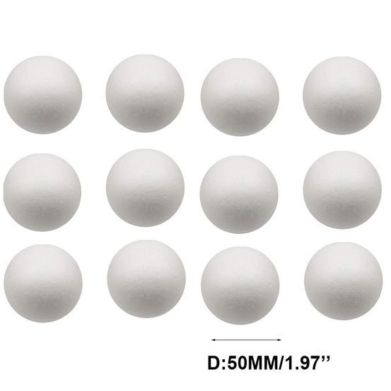 Boules de noël en polystyrène - 20 cm